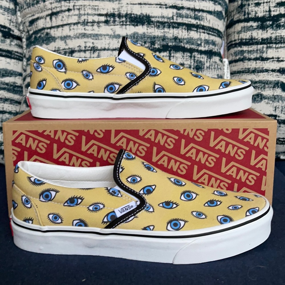 Vans Classic Slip-On Looking Glass Black/True White WMNS